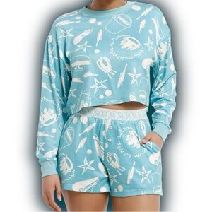 Studio Ghibli Ponyo Allover Print Lounge Set (Medium)